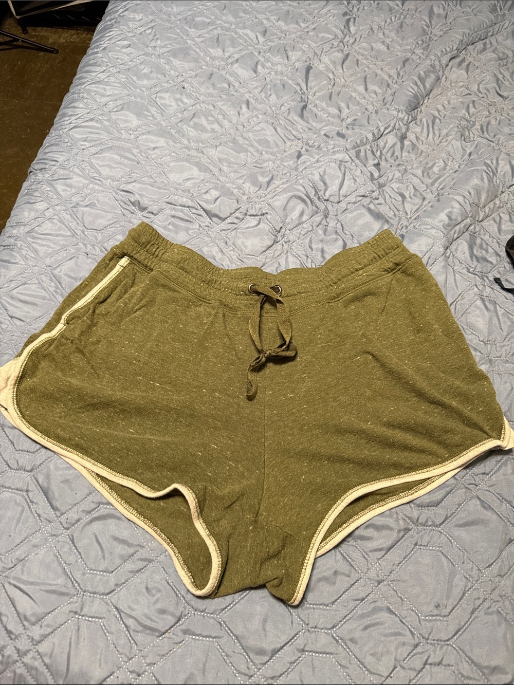 Casual Olive Green Women's Lounge Shorts
